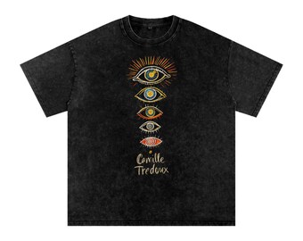 I AM Unisex Snow-Washed Oversized Cotton T-Shirt