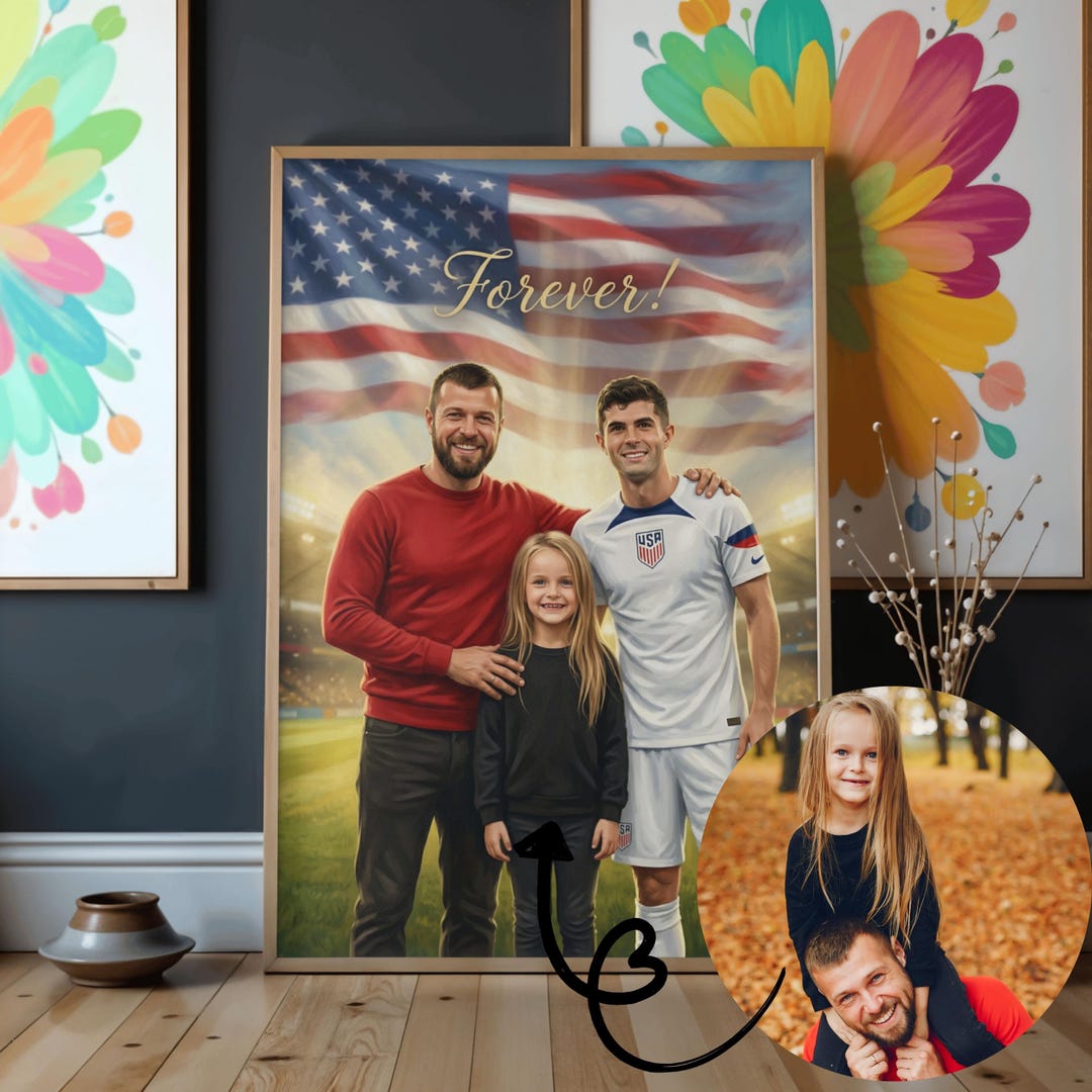 Personalized Soccer Poster With National Team Player – Custom Family ...