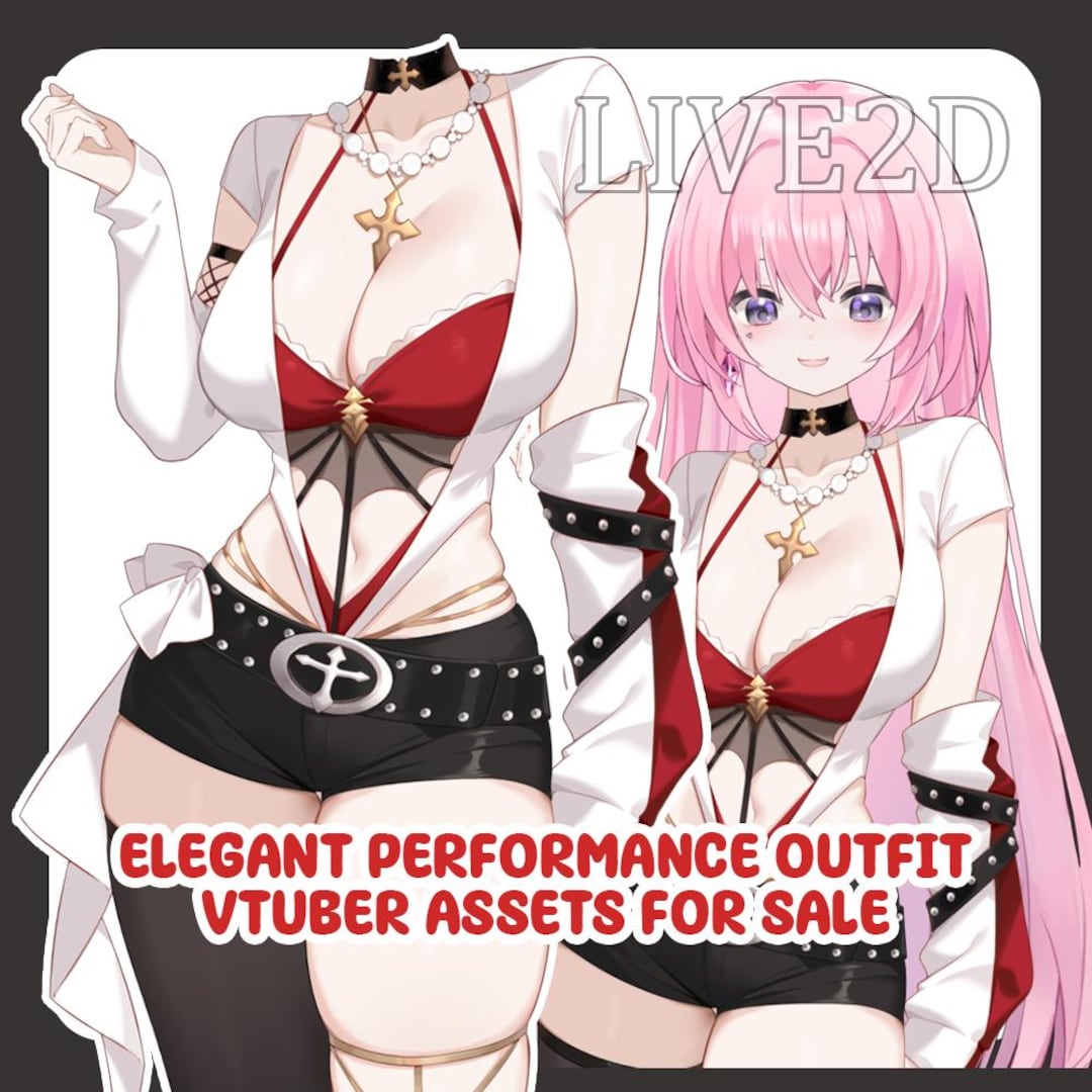 Elegant Performance Vtuber Outfit Asset | Live2d Rigged Assets (vtube Studio) - Etsy