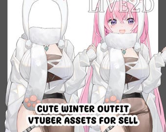 Winter Vtuber Outfit | Live2D Rigged Assets (VTube Studio)