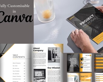 Plantilla editable de propuesta de proyecto/propuesta comercial (Canva)