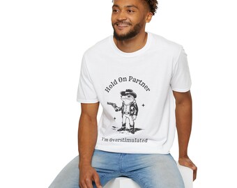 Camiseta de Rana Sobreestimulada – Divertida camiseta de Vaquero Introvertido