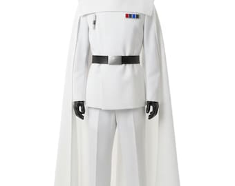 Keizerlijk officier-cosplaykostuum met leren riem | Uniform galactisch rijk | Star Wars keizerlijke outfit | Empire-cosplaypak