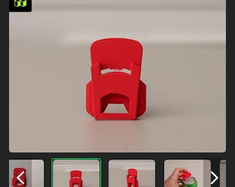 tab opener for soda/pop/beer cans 3D printed