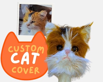 Custom Hand-Knitted Cat Golf Cover