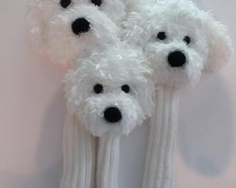 Maltese Dog Golf Cover (Short Hair Style)