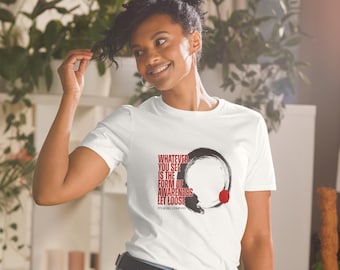 T-shirt med grafisk meditation för nuet | Mindfulness- och meditationströja | Andlig gåva | Present till yogalärare | Zen Rebel
