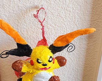 HANDMADE Mega Raichu X Polymer Clay Sculpture (Hangable!)