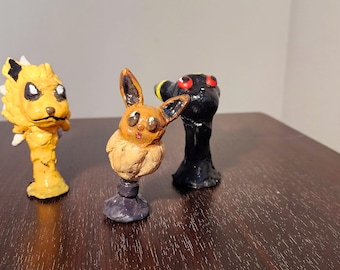 HANDGEMACHTES 3ER SET | Eeveerations Stehende Polymer Clay Dekorationen