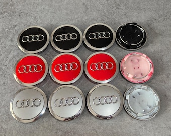 4 tapacubos centrales para llantas Audi de 69 mm 4B0601170A A4 A5 A6 Q3 Q5