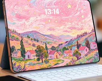 Van Gogh Star phoneWallpaper: Hand-drawn Garden (Digital Download)