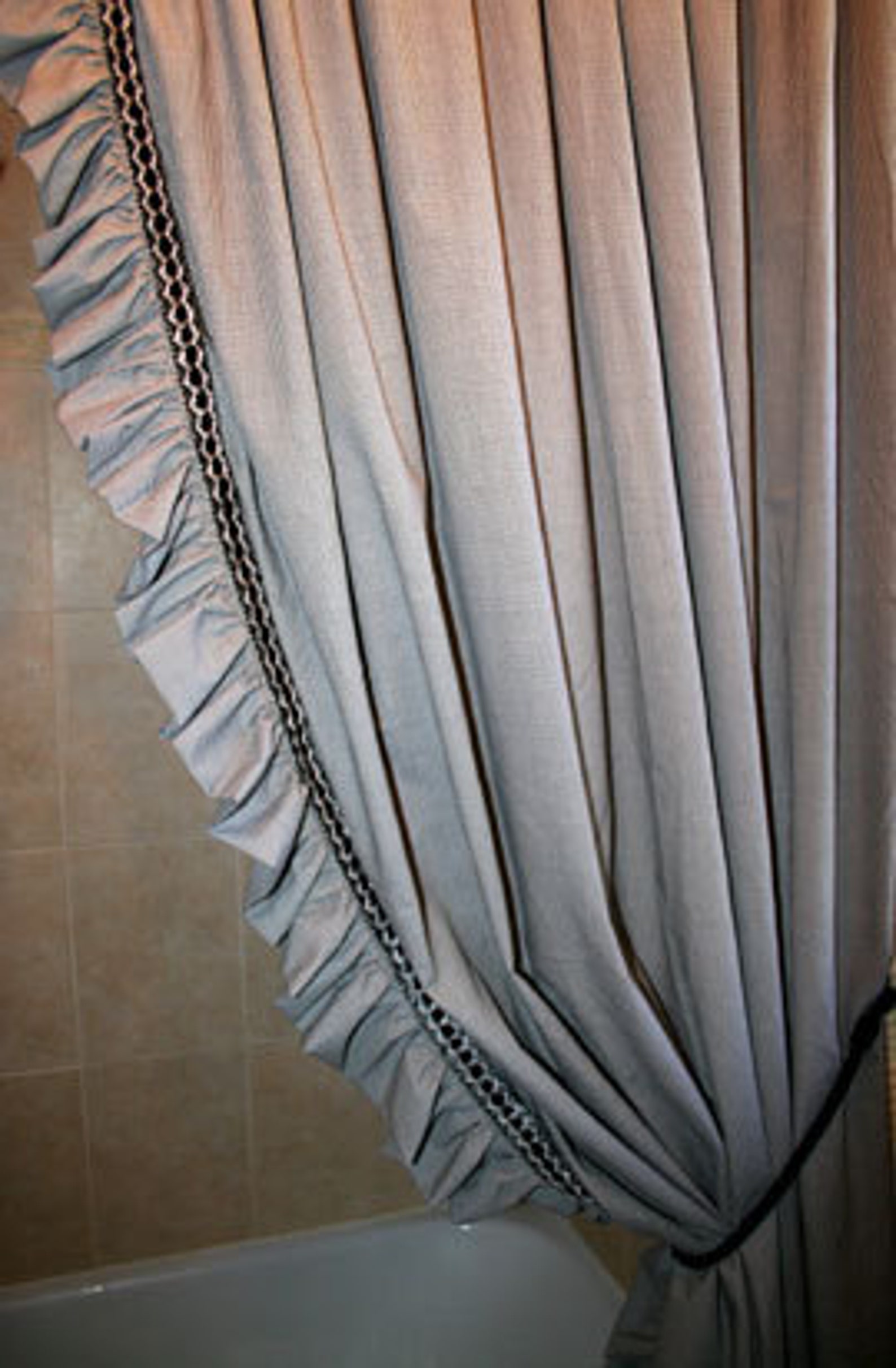 Drapery Panels Ruffled Edge Custom Made Starting At Etsy