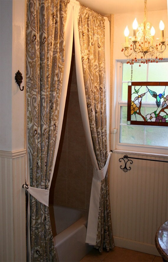 Drapery Panels With Solid Band Trim Starting At