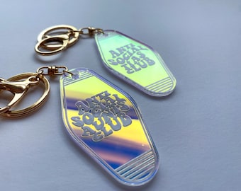 Anti Social Aunt/Ta Club Keychain
