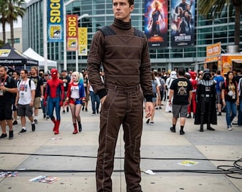 Mandalorian Star Wars Din Djarin Flight Suit | 3-Piece Bounty Hunter Cosplay Costume Outfit | Gift For Him