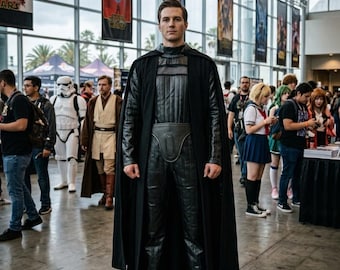 Disfraz de Darth Vader para hombre / Traje completo a medida con capa y túnica / Atuendo de Lord Sith de Star Wars