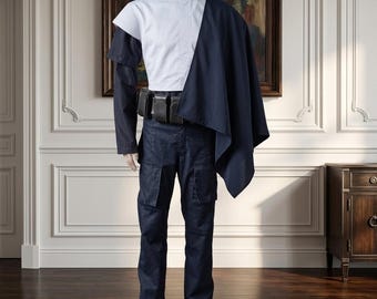Traje de vuelo de Boba Fett de Star Wars: El Libro Mandaloriano / Disfraz de cosplay de Din Djarin de Beskar, conjunto de 4 piezas de cazarrecompensas