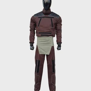Traje de vuelo mandaloriano y chaleco antibalas de Din Djarin, cazarrecompensas Besker. imagen 3
