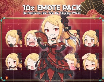 Emotes chibi de Priscilla Barielle, pegatinas de anime de Re:Zero (descarga digital)