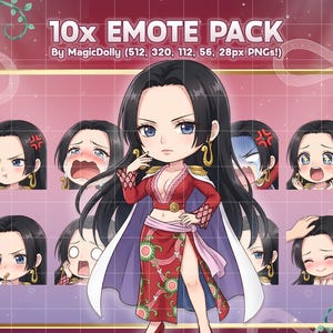 Emote Chibi di Boa Hancock, pacchetto anime One Piece (download digitale)