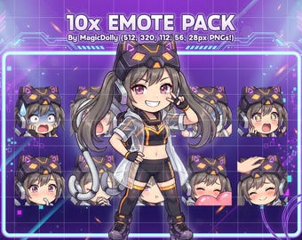 I:P Masquerena Emotes, Yu-Gi-Oh Anime Chibi Stickers Emoji for Discord/Twitch/YouTube (Digital Download)