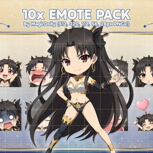 Ishtar Chibi Emotes, Fate Grand Order, Twitch/Discord (téléchargement numérique)