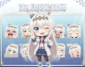 Oguri Cap Chibi Emotes, Umamusume Stickers, Anime Emoji (Digital Download)