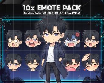 Emotes chibi de Sung Jinwoo, paquete de anime de Solo Leveling (descarga digital)