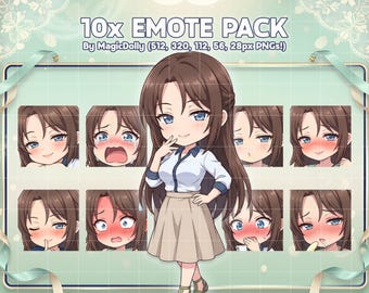 Yurina Okinaka Chibi Emotes, Kanojo ga Yatsu ni Idakareta Hi Anime Pack (Digital Download)
