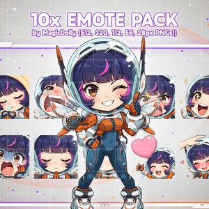 Emotes de Juno, emojis chibi de Overwatch para Discord, Twitch y YouTube (descarga digital)