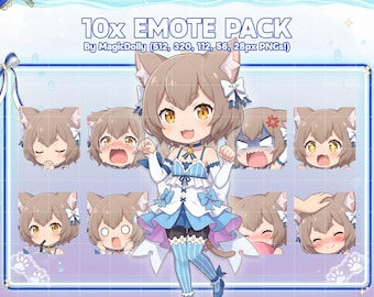 Felix Argyle Emotes, Re Zero Chibi Anime Stickers (Digital Download)