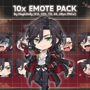 Leonard Mitchell Emotes, Lord of the Mysteries Chibi Stickers (Digital Download)