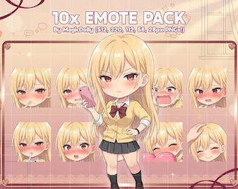 Haruka Nanase Chibi Emotes, Seiyoku Tsuyo Tsuyo Anime Pack (Digital Download)