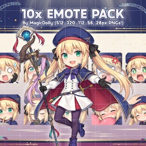 Emotes chibi de Artoria Caster, pegatinas de anime de Fate/Grand Order (descarga digital)