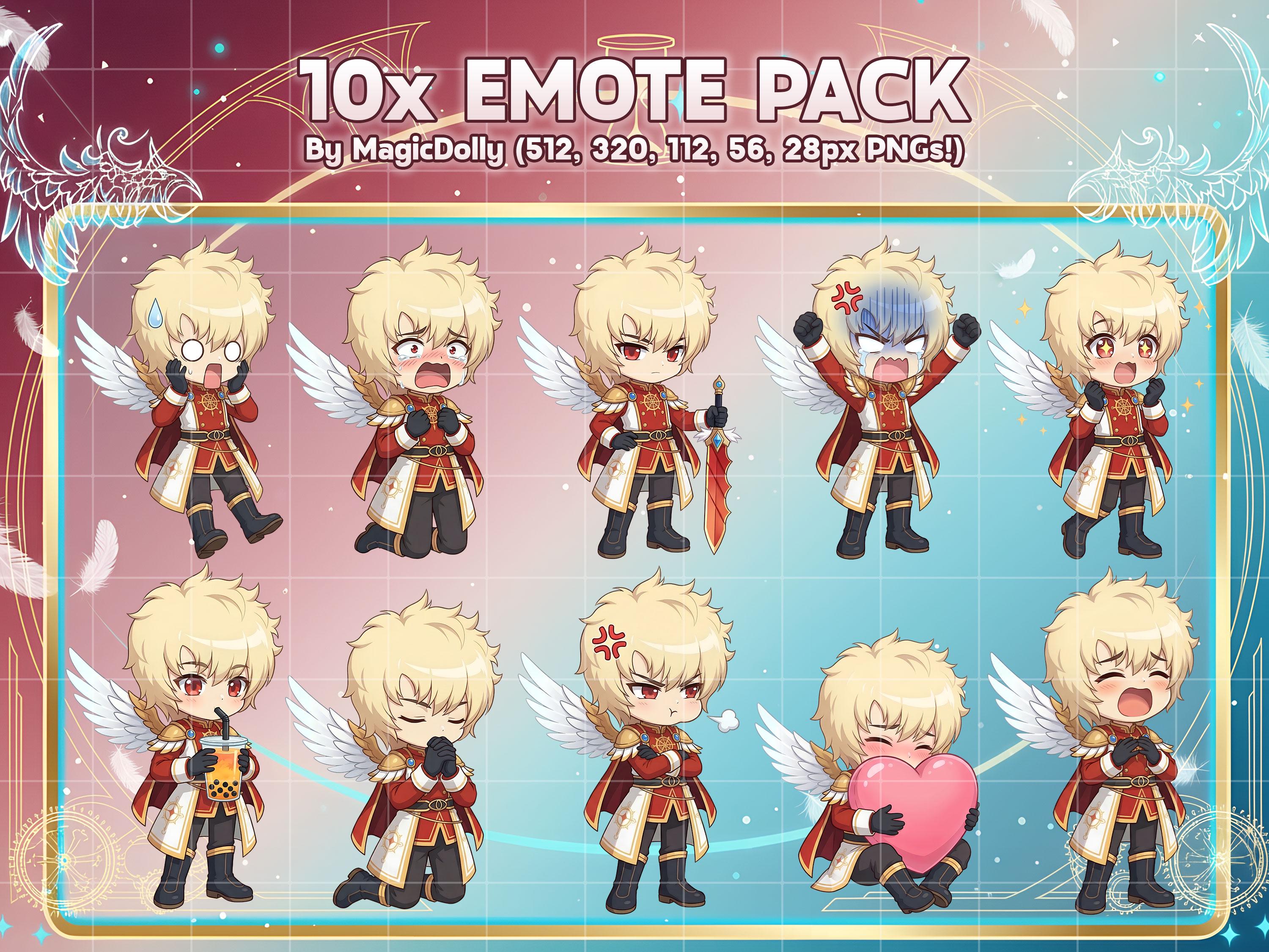 Zero Alpha Emotes, Maplestory Anime Chibi Stickers Emoji for Discord ...
