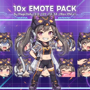 I:P Masquerena Emotes, Yu-Gi-Oh Anime Chibi Stickers Emoji for Discord/Twitch/YouTube (Digital Download)