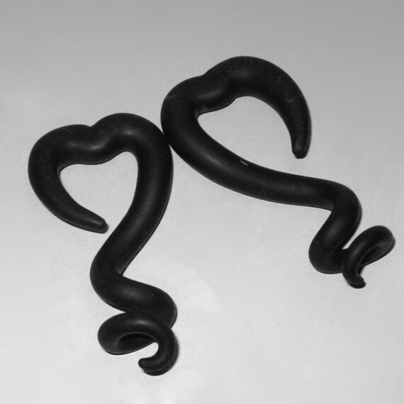 Items similar to Gauges Dark Heart MADE TO ORDER You choose size