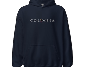 Sudadera con capucha bordada de Colombia