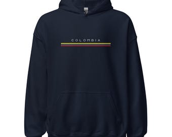 Sudadera con capucha bordada de Colombia