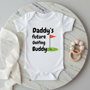 Daddy&#39;s Future Golfing Buddy Bodysuit, Baby Shower Gift