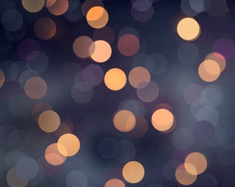 Twilight gold gray Bokeh background Gold/blue 12" x 12"