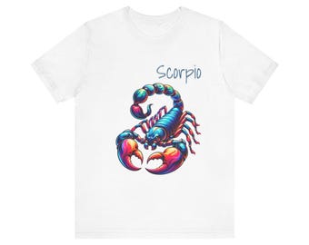 Colorful Scorpio  Tee Zodiac Astrology T-Shirt