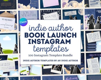 Kit de Conteúdo para Lançamento de Livro de Fantasia | Modelos de Marketing para Autores Independentes no Canva (Download Digital)