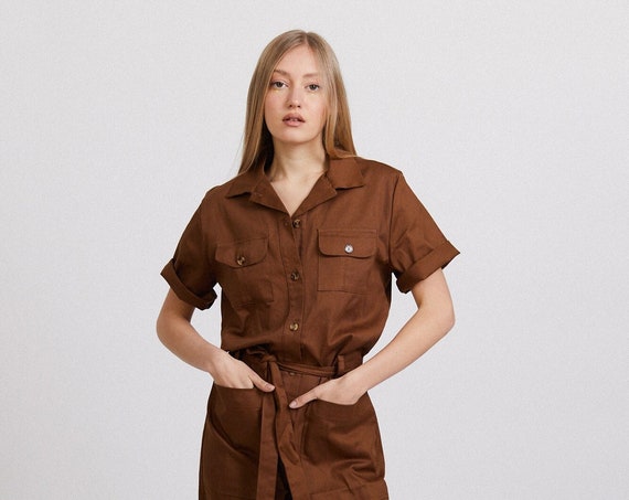The Best Mother's Day Sale JAGGER JUMPSUIT, Brown.