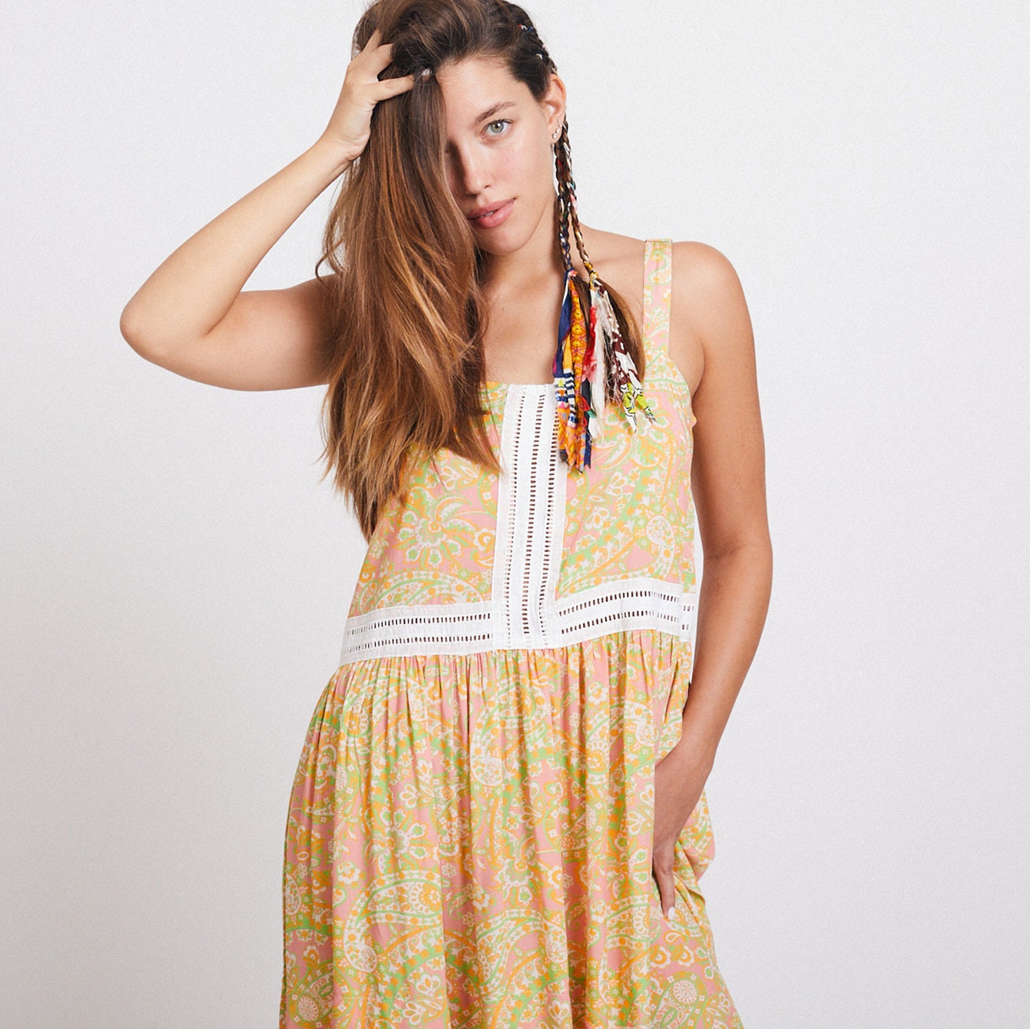 bohemian tank dress
