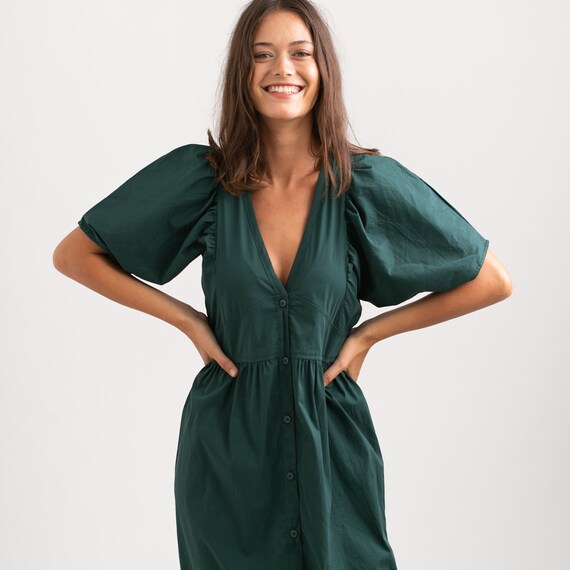 oasis green maxi dress