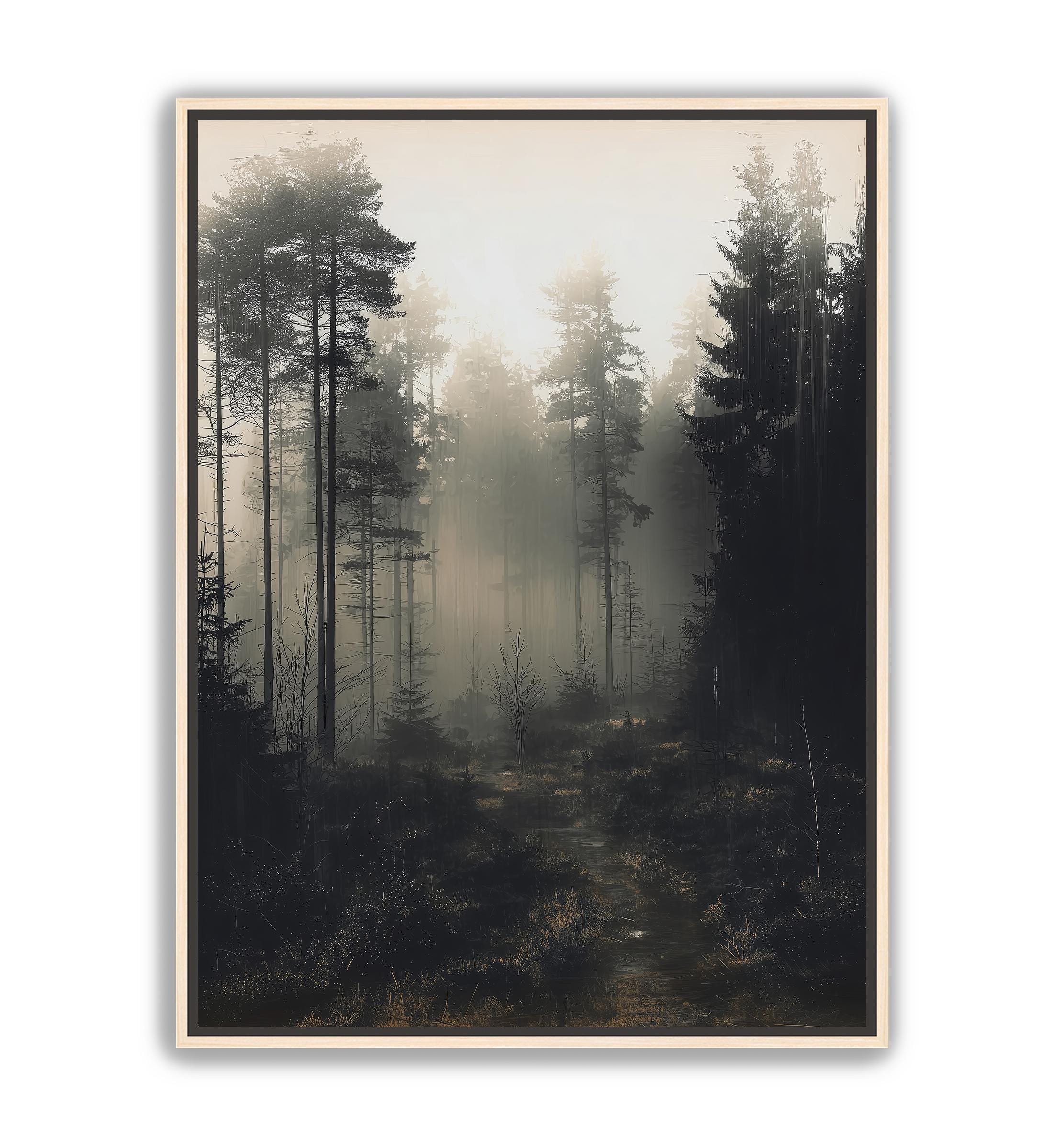 Dark Forest Landscape Wall Art…