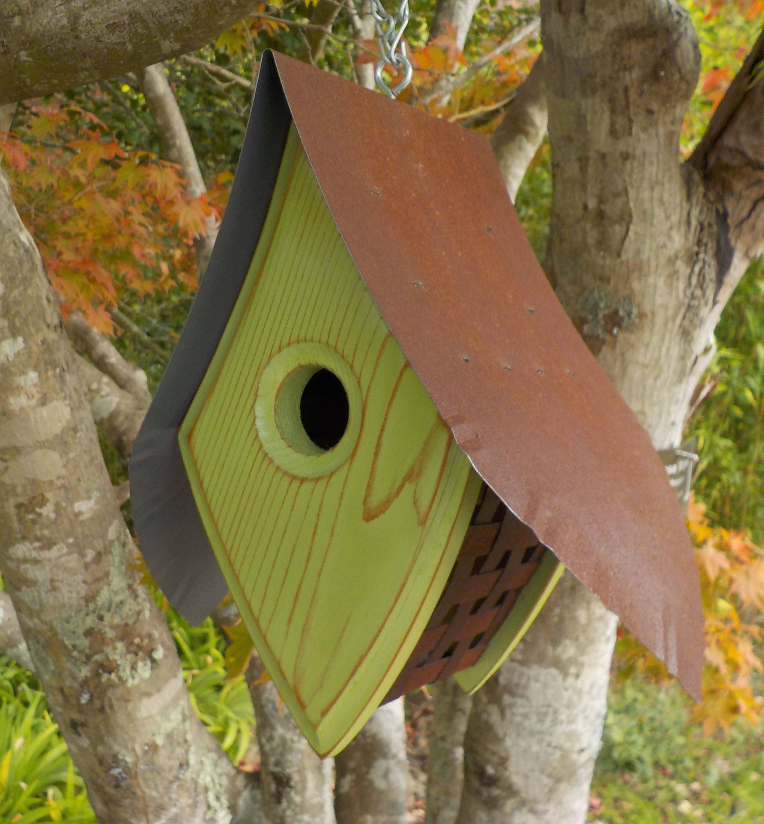 BIRDHOUSE / MODERN Birdhouse / OUTDOOR Birdhouse Etsy