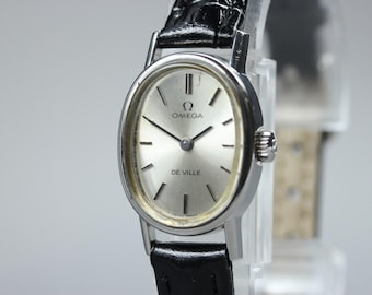 1977 Near MINT OMEGA De Ville 18mm 511.0553 Manual Silver Dial Women's Vintage