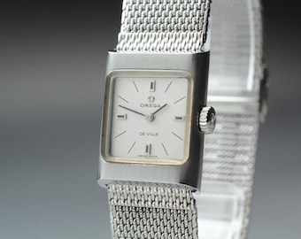 1971 Near MINT OMEGA De Ville 20mm 511.344 Manual Silver Dial Women's Vintage
